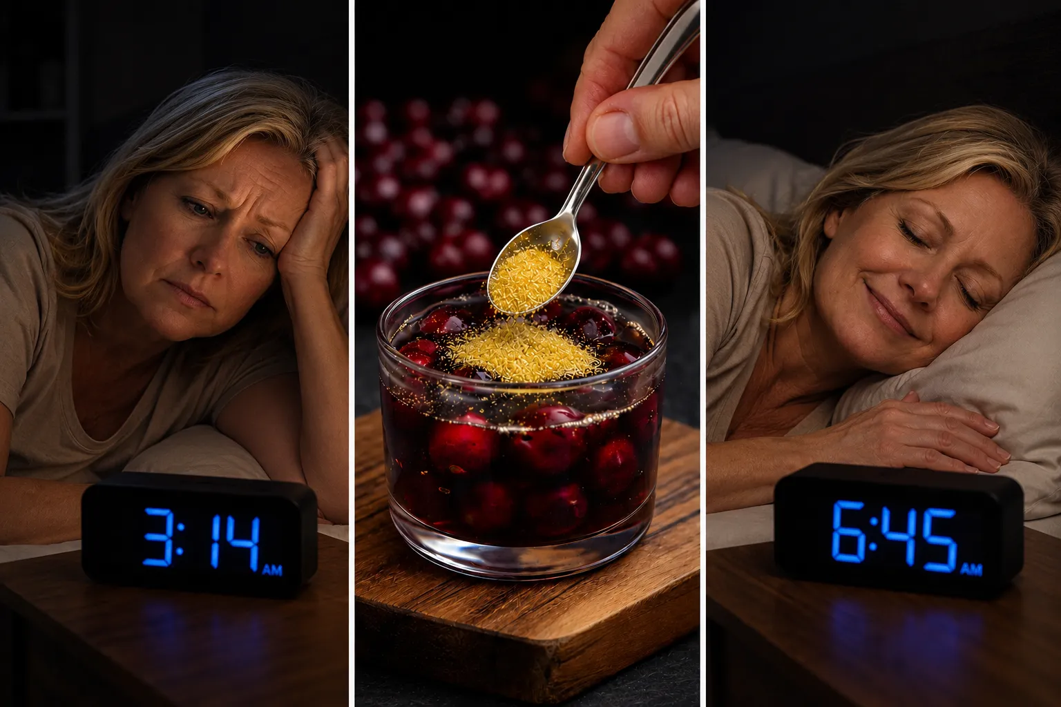 Natural cherry ritual to restore deep sleep and prevent 3 am awakenings